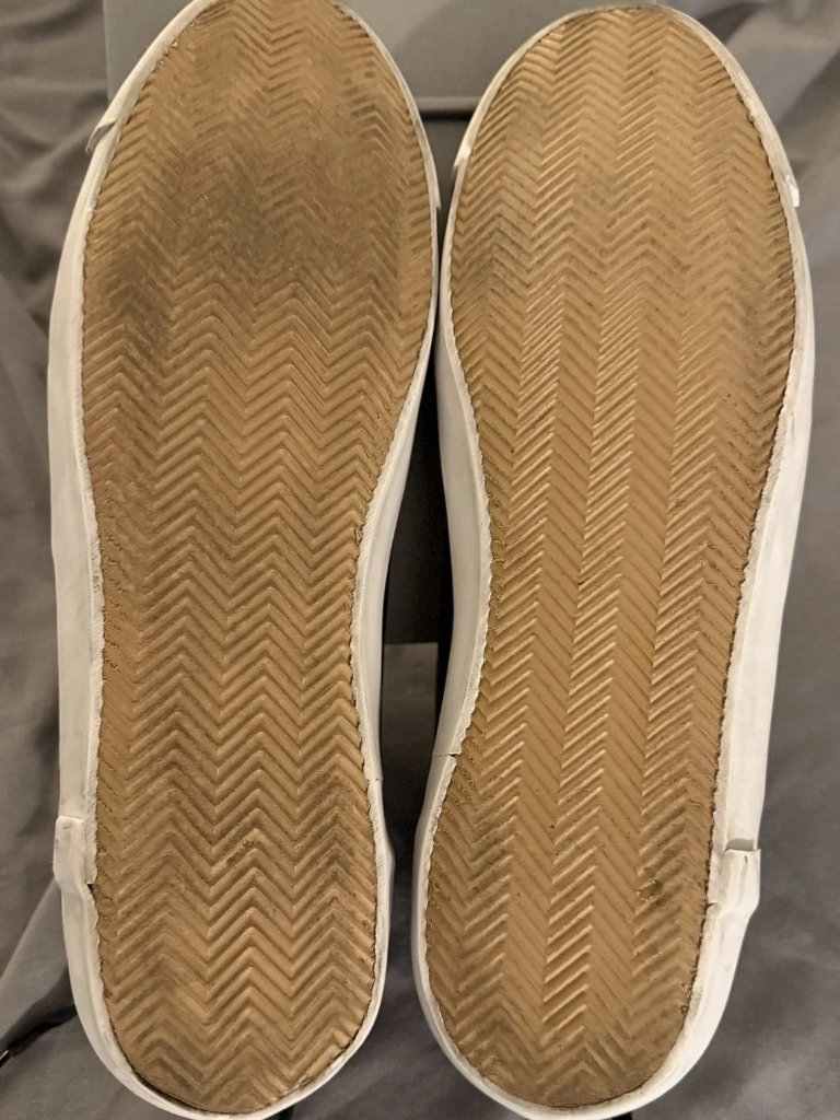 Oliver Cabell Mens Demi ‘Daybreak’ Distressed Italian Sneakers Size Eu 45/ Us 12 — image 5 of 6